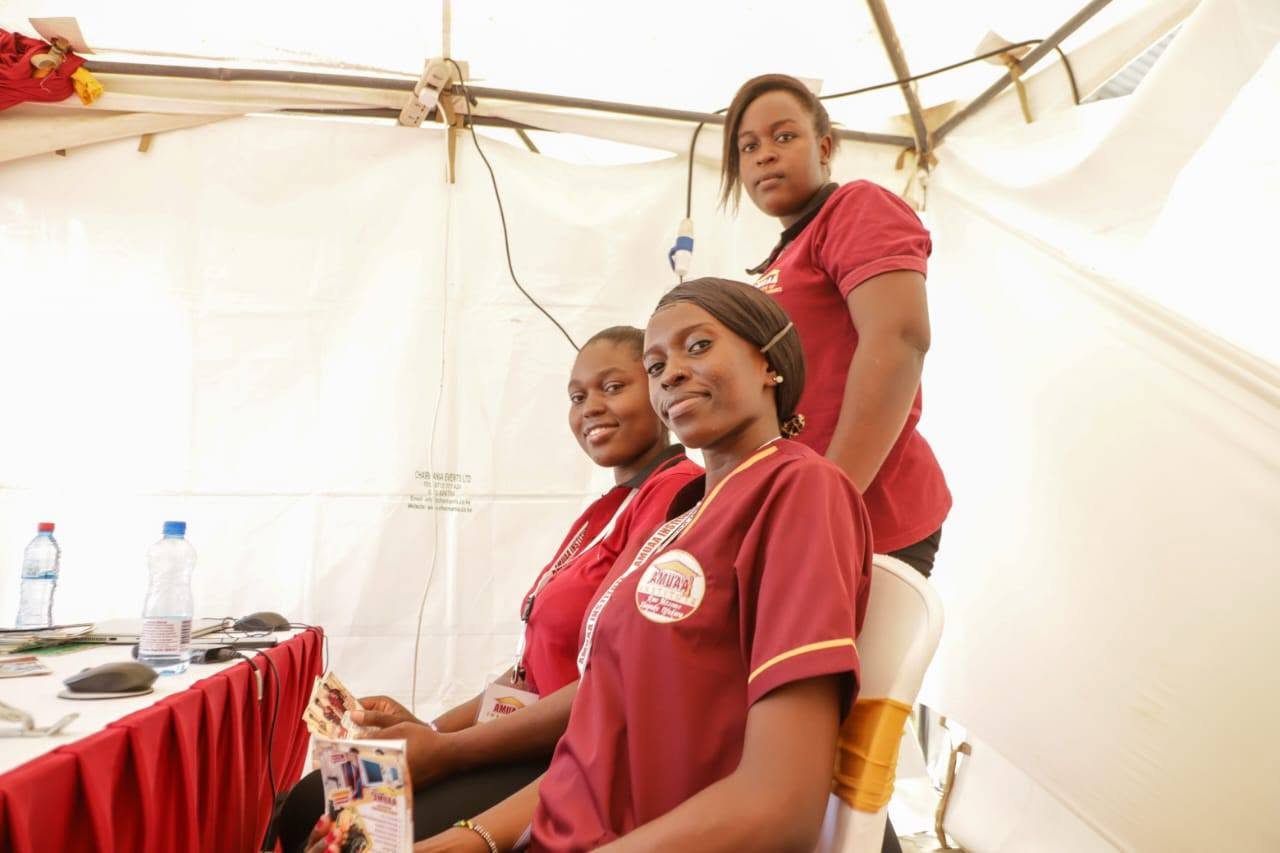 AMUAA students during practical training
